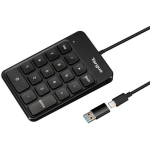 Targus Numeric EcoSmart AKP13GL, USB numbriklahvistik, 18 klahvi, 1.5m kaabel, must