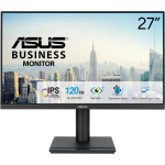 ASUS VA279QGSE LCD monitor, 27", 1920x1080, Full HD, IPS, 16:9, 120Hz, 1ms, HDMI, DisplayPort, VGA, reguleeritav alus