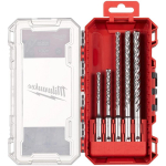Milwaukee 4932500063 SDS-Plus MX4 betoonipuuride komplekt, 4 soontega, 5-10 mm, 5 tk.