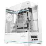 Darkflash DY450 White, ATX Mid Tower korpus, karastatud klaas, 8x ventilaator, 480mm radiaator, 2x USB 3.0, USB-C, HD Audio