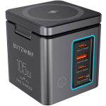 Blitzwolf BW-i113 GaN, USB-A, 3xUSB-C, 105W mains charger