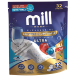 MILL CLEAN&SHINE Ultra Dishwasher Capsules, 32 capsules, 3K.D