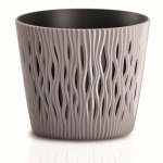 Lillepott Sandy Round 14x16cm, pruun