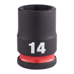SHOCKWAVE&trade; IMPACT DUTY TRIECIENIZTURĪGAS UZGRIEŽŅU MUCIŅAS, 14 MM 3/8" IMPACT SOCKET STD - 1 PC, 4932480271 MILWAUKEE