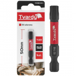 T40 50mm S2 trieciena skrūvgriezis, Tvardy, T00181-50-1, augstas kvalitātes S2 tērauds, magnētiskais gals