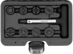 Eļļas iztuk&scaron;o&scaron;anas rīku komplekts, YATO, YT-05981, 9 daļas, CrV tērauds, 3/8" (9.5 mm) izmērs