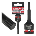SPLINE impact socket Tvardy T00218-06 1/2" M6 CR-MO