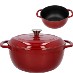 Emailitud malmpott, BROWIN, 330543, 5.8 L, burgundia