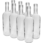 Valge veini pudel 0.75 L BROWIN 631461, 750 ml, l&auml;bipaistev, 8 tk.