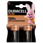 Leelispatareid 1.5V pingega ja C (MN1400) formaadis Plus MN1400 Alkaline 2 tk 815 Duracell