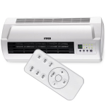 Korterile ja majale m&otilde;eldud super t&otilde;hus elektriline sooja &otilde;hu &otilde;hukardin 1500 W LED-ekraani ja kaugjuhtimispuldiga 80&times;18&times;10 cm valge HC1500 LED Noveen