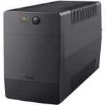 Trust UPS 23504 1000VA, 600 W, 4 AC v&auml;ljundit, USB Type-B, AVR, must, 7 Ah, 12 V, toitekaabel