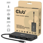 Club3D USB keskjaam CSV-2552, 2x HDMI, 3x USB-C, 2x USB-A, 1x RJ45, 1x Micro SD/SD, 100W PD3.0