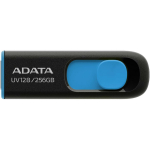Adata USB m&auml;lupulk AUV128-256G-RBE 256 GB, USB 3.2 Gen 1, lugemiskiirus 100 MB/s, must, sinine