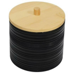 Besk Universaalne anum kaanega 9136492, must, sooneline korpus, plastmass, bambus, lihtne puhastada