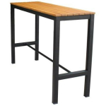 Besk Laud 9152478, 160x50x103cm, pruun/must, metall, puit, 1 &uuml;hik