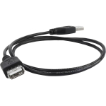 Gembird USB 2.0 pikenduskaabel CC-USB2-AMAF-75CM/300-BK, 0.75 m, USB 2.0 A male, USB 2.0 A female