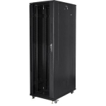 Lanberg Rack kapp 19" vabalt seisv FF01-8042-12B, 42U, 800x1000mm, must, 800kg kande, 4 ventilaatorit