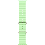 Apple 49mm Neon Green Ocean Band - Natural Titanium Finish MGCF4ZM/A, 130-200 mm, korrosioonikindel, reguleeritav silmus