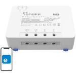 Sonoff POWR3 nutikas Wi-Fi l&uuml;liti, POWR3, 100-240 V ~50-60 Hz 25 A, 5500 W, &uuml;lekoormuse kaitse, NC kontaktid, Wi-Fi 802.11b/g/n