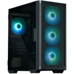 Zalman M4 ARGB x4 Black, M4 Black, 2x2,5'', 1x3,5'', 4 ventilaatorit, RGB, karastatud klaas, must
