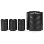 Russell Hobbs Liniera 4-osaline t&ouml;&ouml;pinna komplekt RH03270, must, teras, 4 sektsiooni, t&otilde;stetavad kaaned