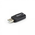 Sbox Helikaart USBC-11, 10g, Must, USB 2.0, USB 1.0, C-Media CM108B, 3,5 mm mono, 3,5 mm stereo
