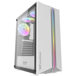 Darkflash DK151 valge arvutikorpus, 3 RGB ventilaatorit, ATX/M-ATX/ITX, 7 pesa, USB 3.0, 363mm, 206mm, 432mm, 3.8kg