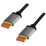 Kabel DisplayPort 8K/60 Hz,DP/M do DP/M aluminiowy 1m
