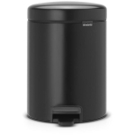 Brabantia NewIcon 112928 pedaaliga pr&uuml;gikast, 5 l, matt must, roostevaba teras, l&otilde;hnakindel
