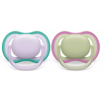 Philips Avent Ultra Air lutt SCF085/24, 2 tk, 0-6M, silikoon, ortodontiline, t&uuml;drukutele