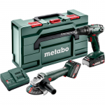 T&ouml;&ouml;riistakomplekt COMBO 18V 2.4.3 (BS18+W18), 1x4Ah, 1x2Ah METABOX; 685204500 METABO