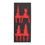 TUK&Scaron;I PUTU IELIKTŅI TĒRAUDA UZGLABĀ&Scaron;ANAI, EMPTY 4 PC INSULATED PLIERS SET FOAM INSERT, 4932493679 MILWAUKEE