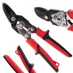 Kreisās grie&scaron;anas skārda &scaron;ķēres 250mm, CrV tērauds, T00930, TVARDY