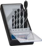 5 urbju komplekts kokam Robust Line 4/5/6/8/10mm, Urbjma&scaron;īnām/skrūvgriežiem PRO WOOD SPIRĀLURBJU KOMPLEKTS, 2607010527, BOSCH