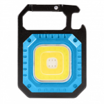 Kompakts LED kabatas lukturis, HOGERT, HT1E419, 580 lm, 7 režīmi, uzlādējams, magnēts, karabīne, pudeļu atvērējs