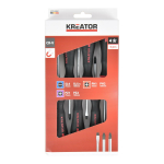 Kruvikeerajate komplekt SL PH PZ - 6 tk KREATOR KRTH20001 75 mm & 100 mm