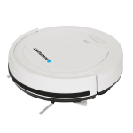 Blaupunkt RVC201 Robot-tolmuimeja 0.5 L Bagless 3 puhastusrežiimi 10 W mootor Kuni 55 min t&ouml;&ouml; 2 k&uuml;lg-hari 7.5 cm madal profiil HEPA filter Laetav ~5 tundi Laadimine Valge