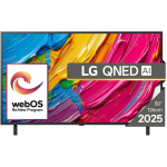 LG teler 43QNED80A3A, 43", 4K Ultra HD, QNED, DVB-C, DVB-S, DVB-S2, DVB-T, DVB-T2, Wi-Fi, Ethernet LAN, Bluetooth 5.1, Smart TV