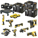 Dewalt l&ouml;&ouml;ktrell DCK853P4T-QW 18 V, 4 x 5 Ah, 3 kiirus, 8 t&ouml;&ouml;riista, sealhulgas akud, laadija