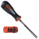 Kruvikeeraja otsikutele 1/4 ";, otsikud PH, PZ, SL (6tk.) Bahco