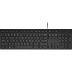 Dell Juhtmega arvutiklaviatuur 580-ADHG, 12.7cm, 44.2cm, 2.44cm, USB, Membrani, Eestikeelne, Eraldi numbriklaviatuur