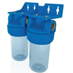 Amg Water Filters Kahekordne filtrikorpus P331-D 5, 7302406, 180mm, 1/2", 5&mu;m, 8bar, kahekordne, 0&deg;C kuni +40&deg;C
