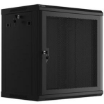 Lanberg | Rack cabinet 19" wall-mount 12U/600x450 with perforated door (flat pack) | WF01-6412-23B | Black