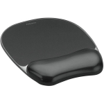 Fellowes geelpadi randme toe CRYSTAL 9112101, 202 x 235 x 25 mm, must, libisemisvastane alus