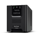 Cyberpower PR1000ELCD UPS, 1 kVA, 900 W, 8 AC pistikut, puhas siinuslainetus, automaatne pingeregulatsioon
