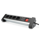 Digitus pikendus DA-70614, 4 pesa, 2x USB 5V/2A, 3680W, 16A, alumiiniumkorpus, laste kaitse