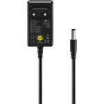 Goobay &Uuml;ksne toiteadapter 64569, 3/4.5/5/6/7.5/9/12 V, 18 W, 1 x DC 5.5 mm x 2.1 mm, Europlug