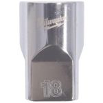 Milwaukee 4932498828, 1/2" 12-tahuline pesa, 18mm, sisemine ruut, kroomitud