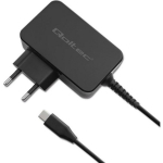 Qoltec 52386 GaN POWER PRO laadija, 1xUSB-C, 65W, 5-20V, 3-3.25A, must